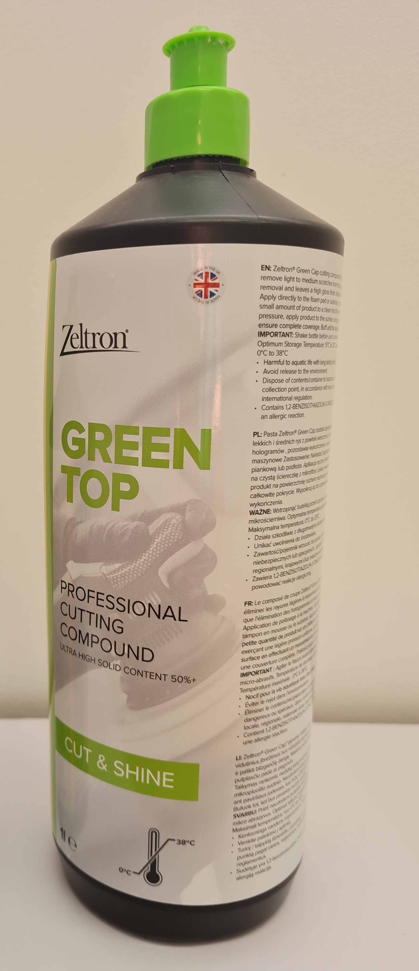ZELTRON - Green Top Cutting Compound 1lt – Metalflake
